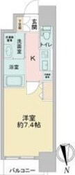 江坂駅 徒歩5分 6階の物件間取画像